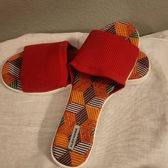 Alex Marie Casperi Orange Sandals Womens Size 9.5 M - Picture 2 of 9